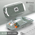 Tiger cat m133 wireless bluetooth tri-mode transparent mouse - rechargeable, low profile, ideal for women, tablets, laptops, and office use