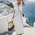 women's summer dress - polished bohemian style elegant maxi dress for cross-border e-commerce and workwear