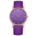 Factory direct wholesale watches: women's starry sky leather quartz wristwatch, gift watch, ladies' watch