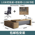 1.8m boss desk+ 2.0m bookcase+boss chair