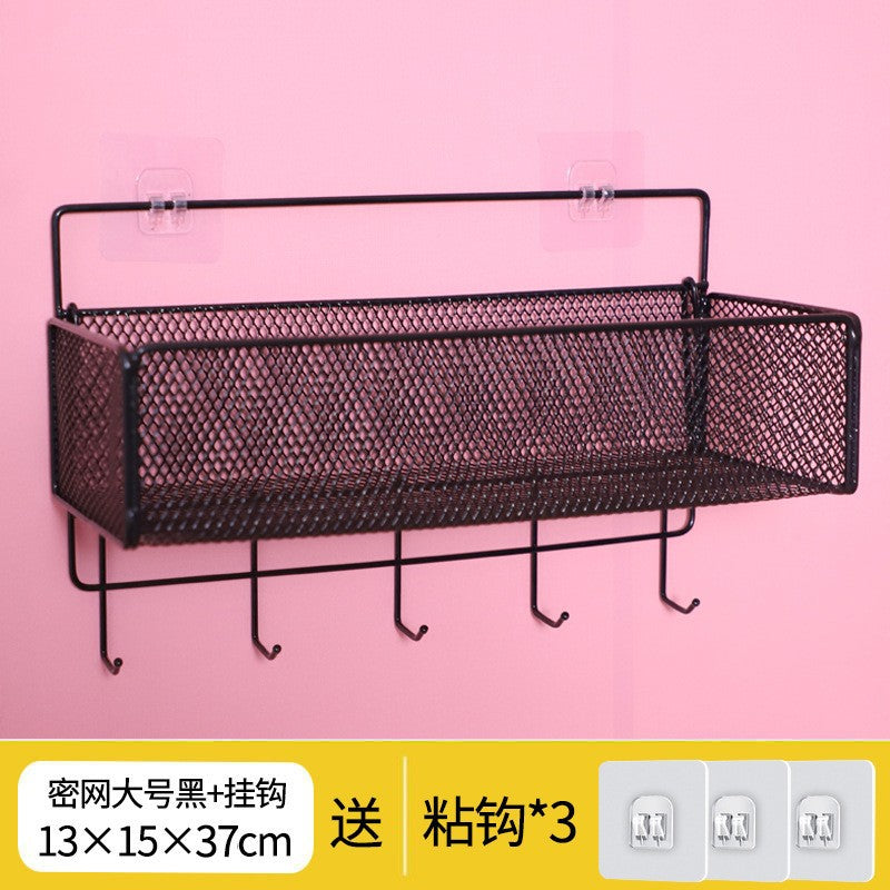 No-drill wall shelf, bedside storage, dorm room hanging basket, bedroom essentials, wall-mounted organizer, perfect for rentals