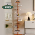 Rotating invisible bookshelf floor-standing trendy iron art creative storage aromatherapy shelf flower stand indoor home use other