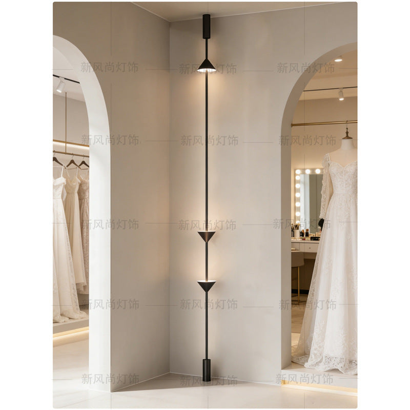 Hotel project lobby aisle overhead speaker wall lamp study living room background wall decoration pendant lamp