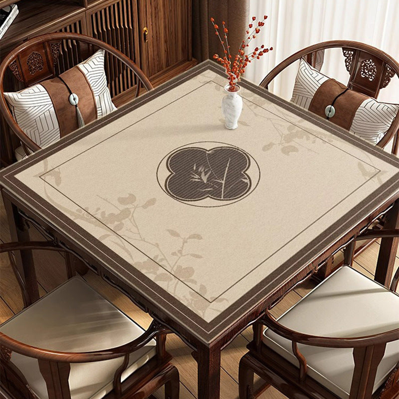 Tablecloth mahjong table special no-wash  new year table mat sound insulationthickenednon-slip new chinoiserie winter tablecloth