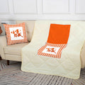 Dual-purpose throw pillow and blanket, short plush sofa cushion, car, living room, office nap multi-functional air conditioning blanket pillow