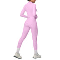 New halter neck backless zip-up outerwear yoga set - high-waisted, butt-lifting, compression fit - perfect for running, fitness, and gym workouts (3-piece set)