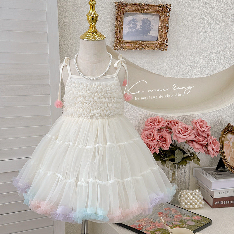 Girls' dress -  summer fashionable tutu dress - little girl's princess dress - puffy children's sundress