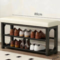 Shoe changing stool for home can sit on shoe cabinet stool all-in-one entrance door iron artaccessible luxuryclassy sense of wearing shoe stool entrance shoe rack