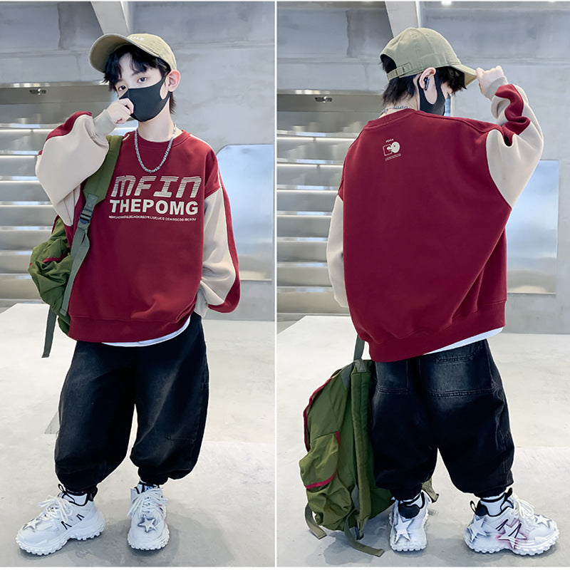 Kids' boys' sweatshirt - spring/autumn  new collection - toddler & little boy's spring/autumn style - baby boy's spring top