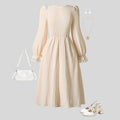 Girls' dress - cross-border children's wear -  spring/autumn new collection - french court style medieval retro long-sleeved princess dress