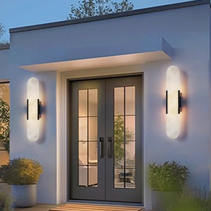 Accessible luxury imitation marble wall lamp aisle wall lamp outdoor waterproof balcony terrace lamp house landscape courtyard gate wall lamp