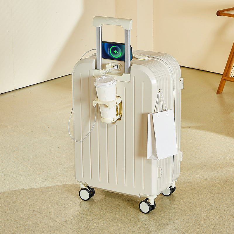 New arrival luggage box female pull rod box male strong and durable student universal wheel 20inch password suitcase small leather box