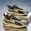 Men's leather sneakers - spring 2025 new collection: casual, youthful, running, chunky sole, dad shoes, trendy ins style
