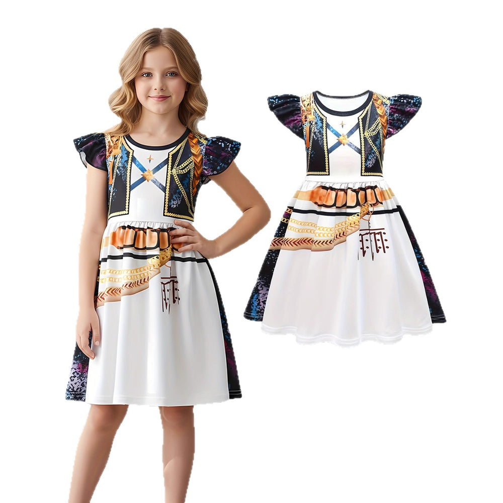 Kpop witcher girl group costume girls zoey mira mira rumi rumikids halloween short sleeve dress