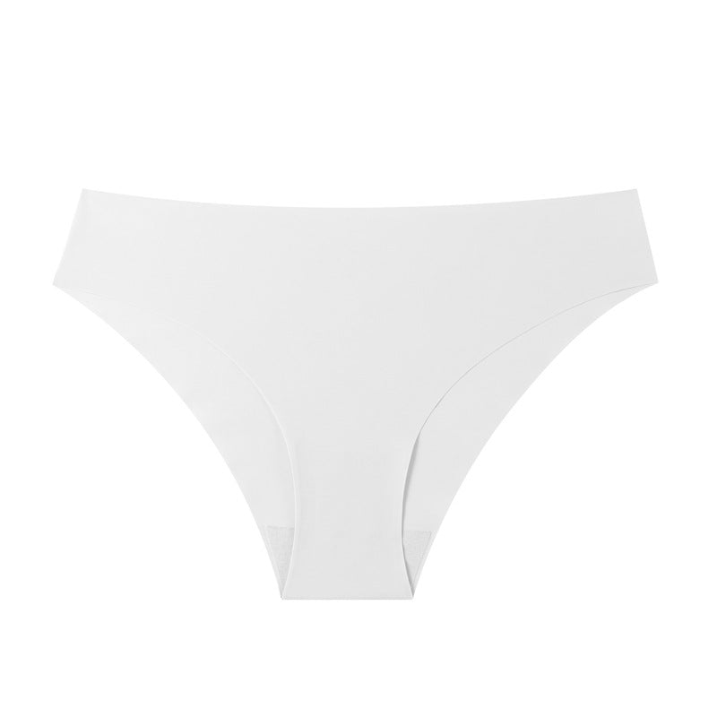 Multi-color european and american sexy seamless ice silk women's panties - breathable, invisible, minimalist low-rise underwear - ready stock wholesale