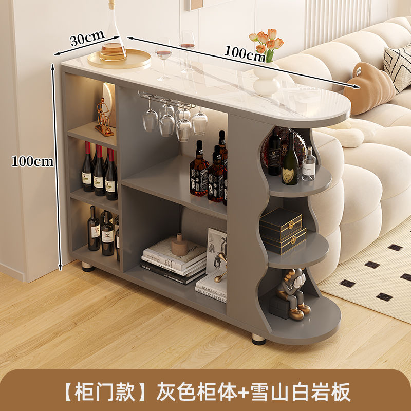 For homecream style bar table floor-standing storage cabinet living room slate sideboard kitchen movable storage cabinet