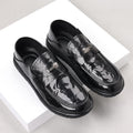 Men's genuine leather shoes - new trendy fashion business dress shoes - summer slip-on loafers - casual leather shoes