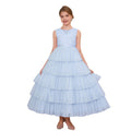 Custom girls' formal dresses, tiered cake dresses, long vest dresses, cross-border e-commerce, big & tall girls' dresses, french princess dresses