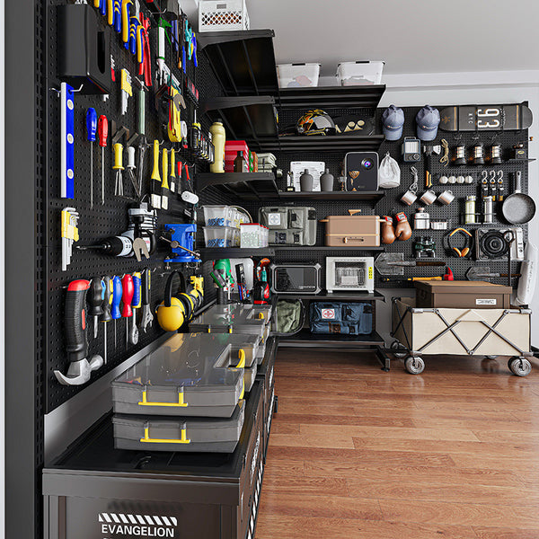 Vertical hole plate shelf Floor hardware tool storage rack Sports equipment Metal non-punching household shelf