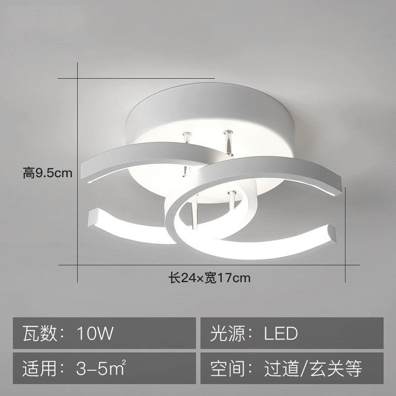 Hallway aisle light modern minimalist entryway ceiling light smart stepless remote control cloakroom stairway balcony foyer light