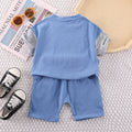Kids' summer short-sleeve outfit:  new collection for boys and girls - casual summer clothing, baby t-shirt and shorts two-piece set
