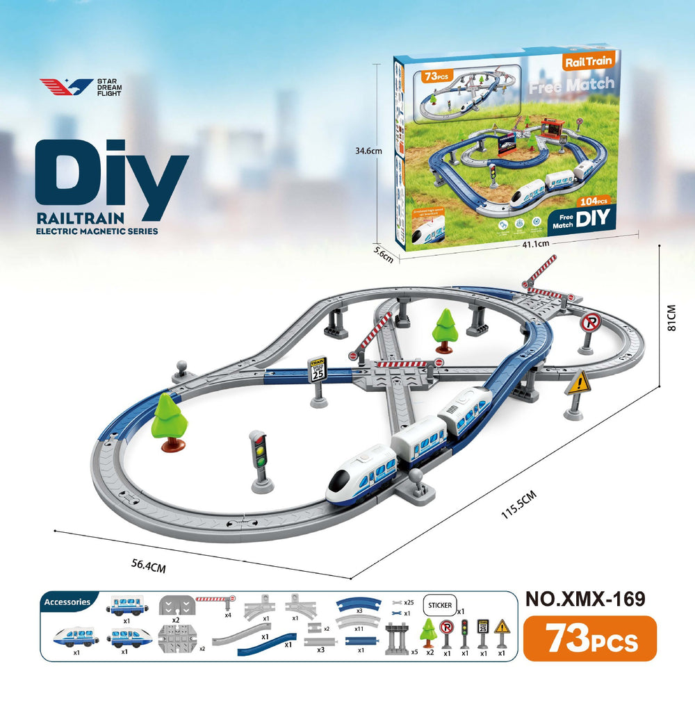 new arrivalassemble electric rail car kids city train train subway parking lot scene toys wholesale