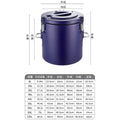 Stainless steel insulated bucket, special ice bucket for stalls, commercial stall, canteen food warmer suit5pcsexport
