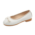spring/autumn simple girls' leather shoes, new bowknot baby & toddler single shoes, round toe soft sole little princess shoes