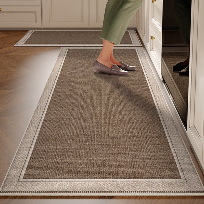 Kitchen floor mat non-slip oil-proof waterproof wipeable no-wash stain-resistant  new special carpet no-wash foot mat