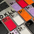 Dopamine lychee texture glass lens protector - instantly transform your phone into an apple 17 pro max magnetic case - compatible with iphone 16