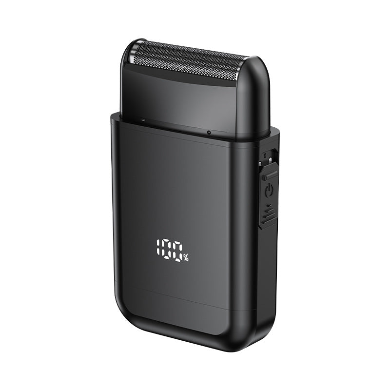 New reciprocating electric shaver - compact, portable, waterproof for car use, men's shaving, home shaving