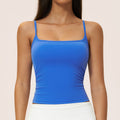 brushed yoga vest thin shoulder strap silm beauty back tops pilates yoga fitness sports vest 9666