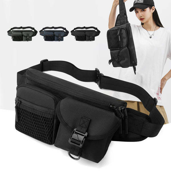 WEPOWER New Trendy Brand Sports Breast Bag Multifunctional Shoulder Small Satchel Outdoor Casual Fanny Bag Crossbody Bag
