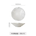 Stylishcasual ceramic special-shaped fruit salad vegetable bowl restaurant hotel for home flower-shaped large bowl ramen bowl soup bowl