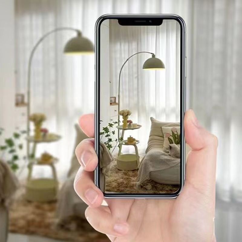 Retro american floor lamp living room sofa side storage ornaments side table medieval style bedroom bedside counter lamp all-in-one