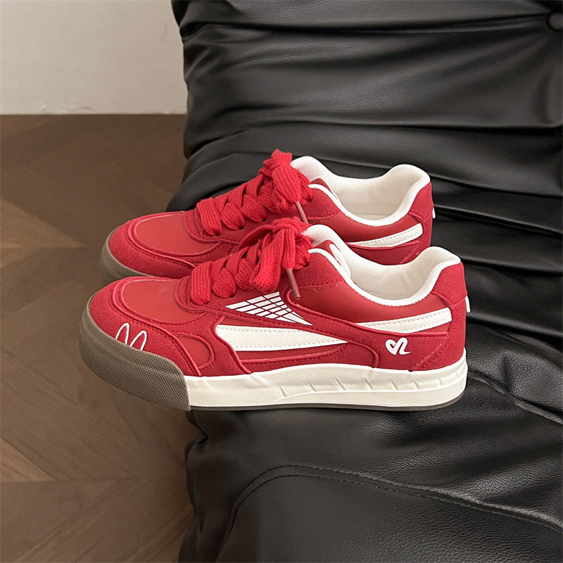 Student sports casual german training shoes 2026new arrivalspring & fall women's shoes thick solewhite shoes with skirt shoes sneakers for women