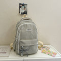 Spring outing high-looking plaid school bag for female junior high school students k-style ins style forest style easiest for match campus simple girl style double