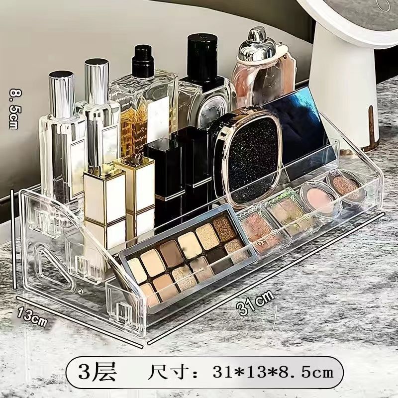 Acrylic ladder display stand blind box storage rack bar storage multi-layer transparent display stand cosmetics storage rack