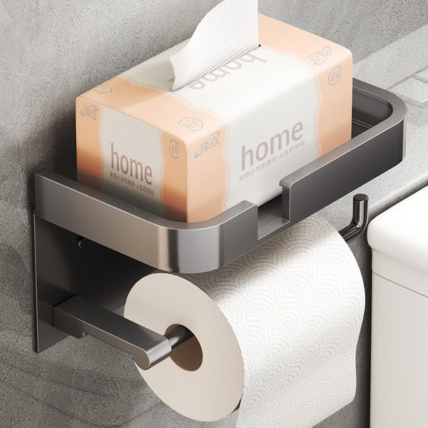 Toilet toilet carton Wall-mounted toilet pumping carton Bathroom non-punching tissue holder Toilet roll paper rack