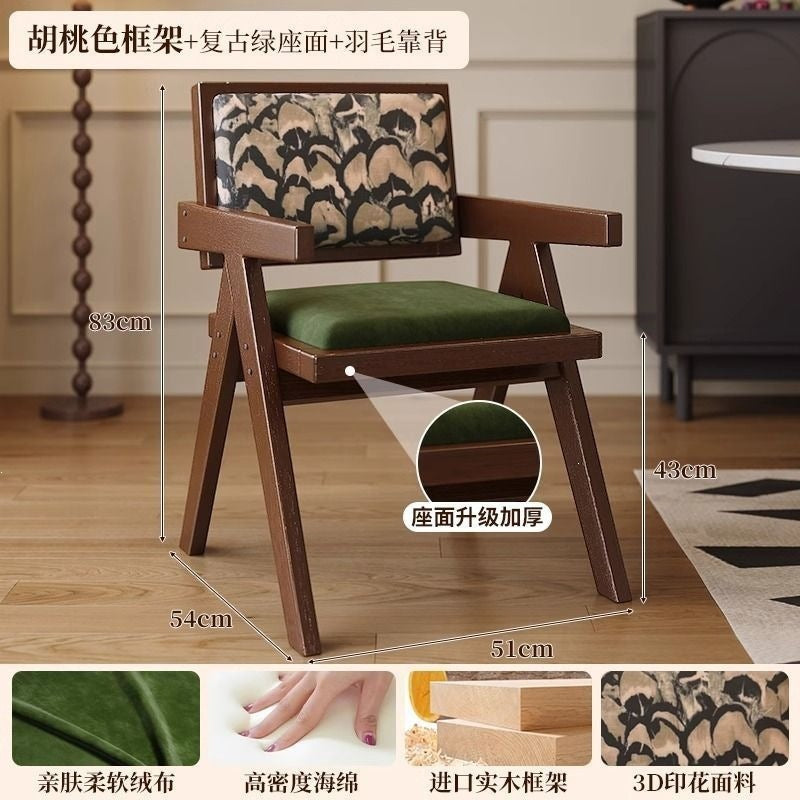 Scandinavian solid wood for home rattan balcony dining chair stool backrest b&b casualcasual rattan chair chandigarh chair