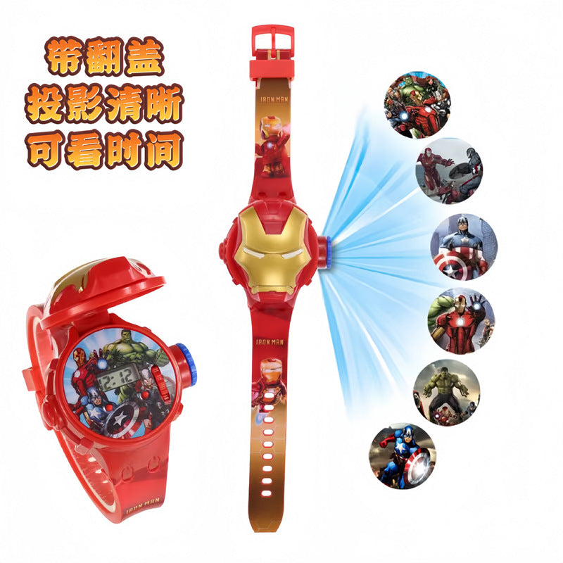 Ultraman kids' toys cartoon hero light-up projector zero tiga geed electronic watch student gift