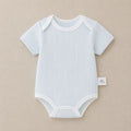 Baby romper - 100% cotton, lightweight summer style - newborn bodysuit, short-sleeve onesie, open-back design for summer