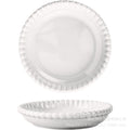Insfrench creative pearl edge bowl, plate and dish tableware combination restaurant for home dessert oatmeal rice bowl suit