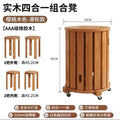 Imported rubber wood [cherry wood color] pulley model