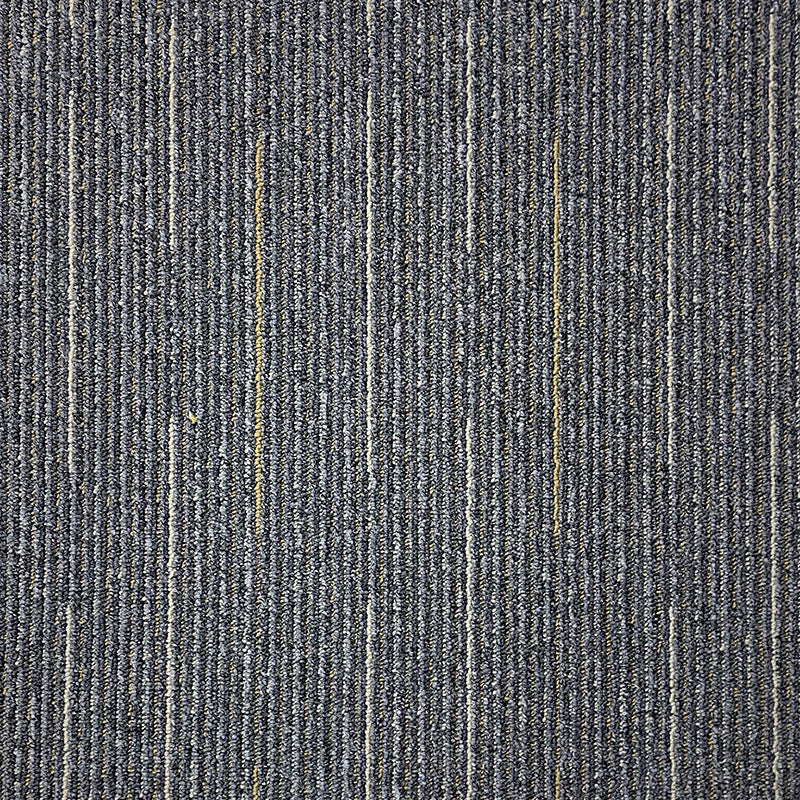 Ready-to-ship office modular carpet tiles - striped conference room carpet - commercial grade eco-friendly polypropylene carpet flooring