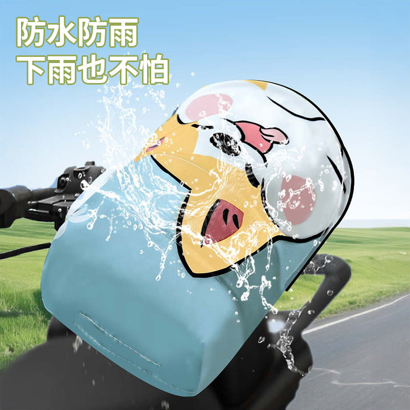 Summer handlebar covers for electric bikes, motorcycles, and scooters - windproof, sunshade, waterproof, rainproof, and uv protection