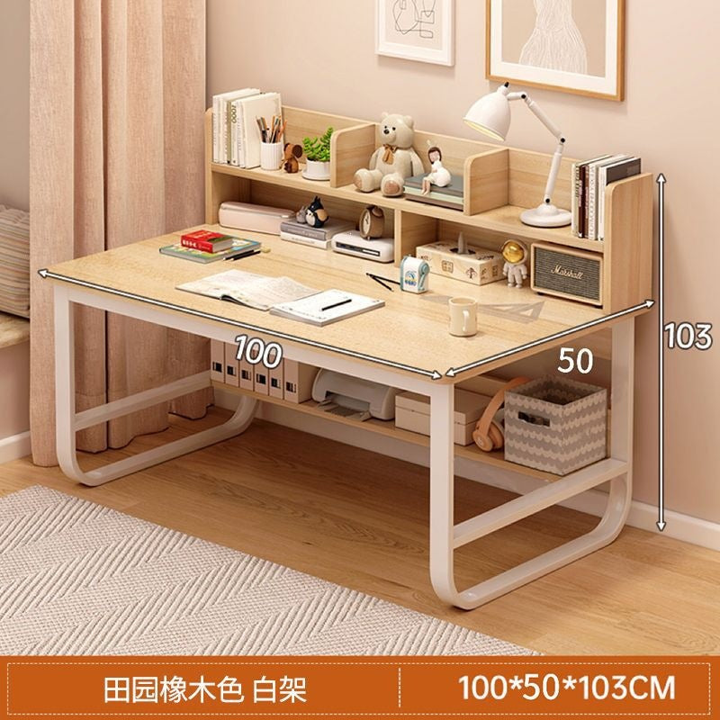 Computer desk desktop home desk bookshelf all-in-one bedroom primary and junior high school student writing desk study desk office desk