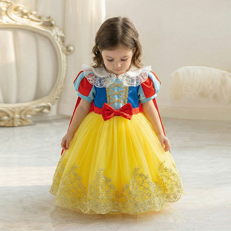children's party princess dress girls' dress performance costume mesh gown  new summer collection