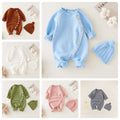 Baby knitting onesie fall and winternewborn baby boy sweatercuteheattech crawling suit 017