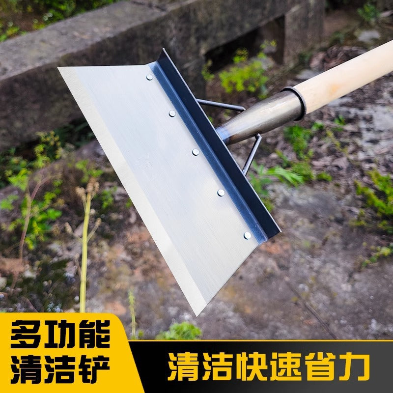 Cleaning shovel Agricultural farm manure removal shovel Ground silt Pig manure Chicken manure shovel Weed removal artifact Saw blade Steel shovel